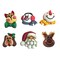 Buttons Galore and More 3D Novelty Buttons – Holiday Fun Group Christmas Bundle - 36 Pcs